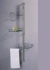 Click for Hudson Reed Dingle bathroom stand with shelves, mirror & towel rail.