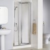 Click for Lakes Classic 800mm Framed Bi-Fold Shower Door (Silver).