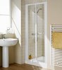 Click for Lakes Classic 700mm Semi-Frameless Bi-Fold Shower Door (White).