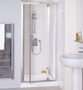 Click for Lakes Classic 700mm Semi-Frameless Pivot Shower Door (Silver).