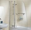 Click for Lakes Classic 1175x1400 Sculpted Bath Screen With Fixed Panel & Towel Rail.
