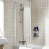 Click for Lakes Classic 760x1400 Framed Bath Screen (White).