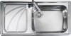 Click for Rangemaster Chicago 1.0 bowl stainless steel kitchen sink with left hand drainer.