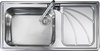 Click for Rangemaster Chicago 1.0 bowl stainless steel kitchen sink with right hand drainer.