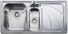 Click for Rangemaster Chicago 1.5 bowl stainless steel kitchen sink with right hand drainer.