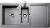 Click for Rangemaster Cubix 1.5 bowl granite silver finish kitchen sink. Reversible.