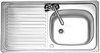 Click for Leisure Sinks Linear 1.0 bowl stainless steel kitchen sink. Reversible.