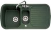 Click for Rangemaster RangeStyle 1.5 Bowl Green Sink With Chrome Tap & Waste.