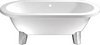 Click for Matrix Baths Clarence double ended flat top bath with modern feet. 1700mm.