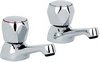 Click for Mayfair Alpha Basin Taps (Pair, Chrome).