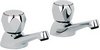 Click for Mayfair Alpha Bath Taps (Pair, Chrome).