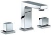 Click for Mayfair Blox 3 Tap Hole Basin Mixer Tap With Click-Clack Waste (Chrome).