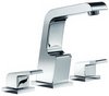 Click for Mayfair Garcia 3 Tap Hole Basin Mixer Tap With Click-Clack Waste (Chrome).
