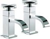 Click for Mayfair Ice Fall Cross Basin Taps (Pair, Chrome).