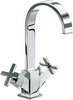 Click for Mayfair Ice Fall Cross Mono Basin Mixer Tap (Chrome).