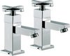 Click for Mayfair Ice Quad Cross Basin Taps (Pair, Chrome).