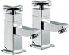 Click for Mayfair Ice Quad Cross Bath Taps (Pair, Chrome).