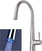 Click for Mayfair Kitchen Palazzo Glo Kitchen Tap, Pull Out LED Rinser (Brushed Nickel)