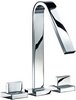 Click for Mayfair Milo 3 Tap Hole Basin Mixer Tap With Click-Clack Waste (Chrome).