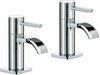 Click for Mayfair Wave Bath Taps (Pair, Chrome).