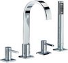 Click for Mayfair Wave 4 Tap Hole Bath Shower Mixer Tap With Shower Kit (Chrome).