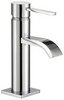Click for Mayfair Wave Cloakroom Mono Basin Mixer Tap (156mm High, Chrome).