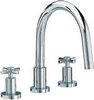 Click for Mayfair Series C 3 Tap Hole Basin Mixer Tap With Pop-Up Waste (Chrome).