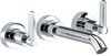 Click for Mayfair Stic 3 Tap Hole Wall Mouted Basin Mixer Tap (Chrome).