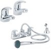 Click for Mayfair Titan Basin & Bath Shower Mixer Tap Pack (Chrome).