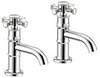 Click for Mayfair Tait Cross Basin Taps (Pair, Chrome).