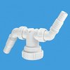 Click for McAlpine Plumbing 1 1/2" Twin Appliance Discharge Connector.