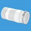 Click for McAlpine Plumbing WC 4"/110mm BTW Toilet Pan Flexible Connector 300mm.