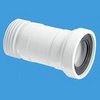 Click for McAlpine Plumbing WC 4"/110mm Toilet Pan Flexible Connector 410mm.