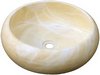 Click for Marblessence 450mm Luxury Stone Basin. Cream / Yellow Marble.