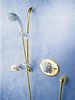 Click for Mira Excel Concealed Thermostatic Shower Kit & Slide Rail in White & Gold.
