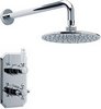 Click for Crown Showers Twin Thermostatic Shower Valve With Round Head & Arm.