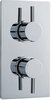 Click for Crown Showers Twin Concealed Thermostatic Shower Valve (Chrome).