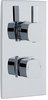 Click for Crown Showers Twin Concealed Thermostatic Shower Valve (Chrome).