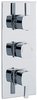 Click for Crown Showers Triple Concealed Thermostatic Shower Valve (Chrome).