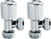 Click for Crown Radiator Valves Angled Radiator Valves (Pair, Chrome).