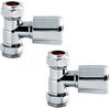 Click for Crown Radiator Valves Straight Radiator Valves (Pair, Chrome).