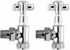 Click for Crown Radiator Valves Traditional Angled Radiator Valves (Pair, Chrome).