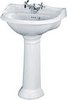 Click for Crown Ceramics Ryther 600mm Basin & Pedestal (1 Tap Hole).