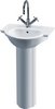 Click for Crown Ceramics Linton 500mm Basin & Pedestal (1 Tap Hole).