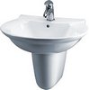 Click for Crown Ceramics Otley 600mm Wall Hung Basin & Semi Pedestal (1 Tap Hole).