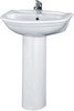 Click for Crown Ceramics Barmby 600mm Basin & Pedestal (1 Tap Hole).
