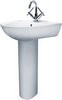 Click for Crown Ceramics Melbourne 500mm Basin & Pedestal (1 Tap Hole).