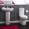 Click for Crown Ceramics Knedlington 4 Piece Suite, Toilet, Seat & 600mm Basin.