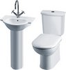 Click for Crown Ceramics Linton 4 Piece Bathroom Suite With Toilet, Seat & 500mm Basin.