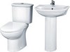 Click for Crown Ceramics Barmby 4 Piece Bathroom Suite With Toilet, Seat & 600mm Basin.